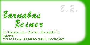 barnabas reiner business card